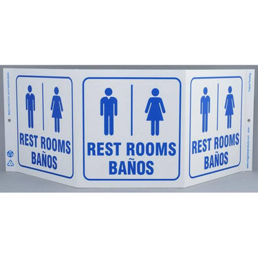ZING Public Facility TriView Sign 7.5x20- Model 3061